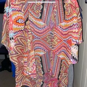 colorful light cardigan